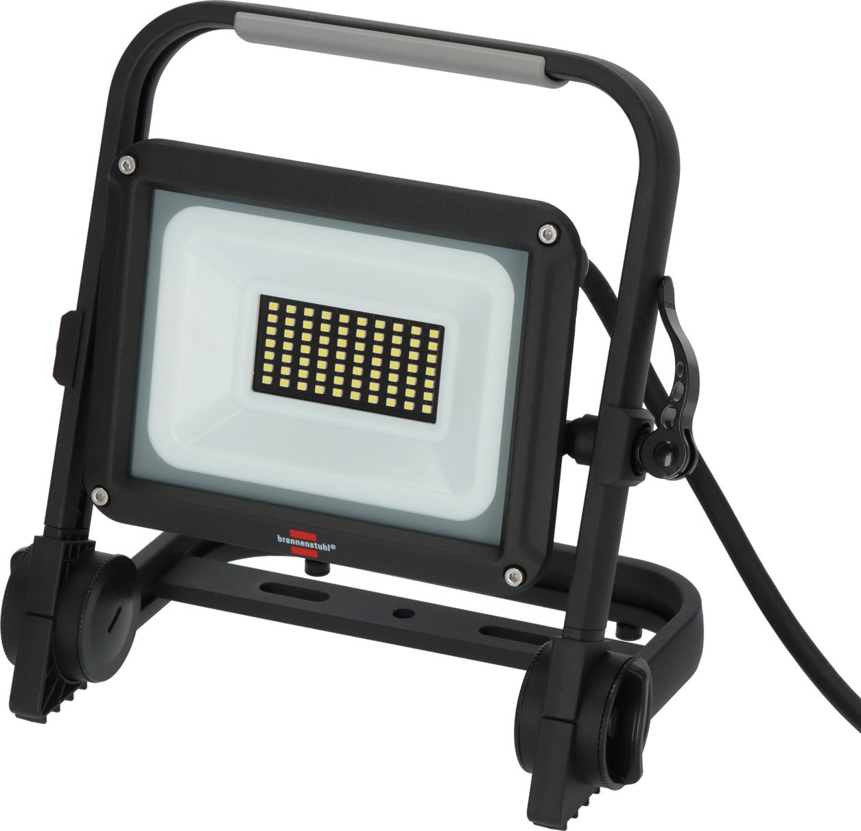 LED prožektorius pastatomas BRENNENSTUHL Jaro 4060 M, 30W, 3450lm, 6500K, IP65, laido ilgis 3m