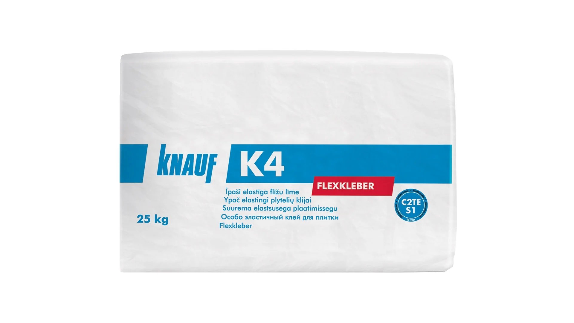 Ypač elastingi plytelių klijai KNAUF K4, C2TE S1, 25 kg