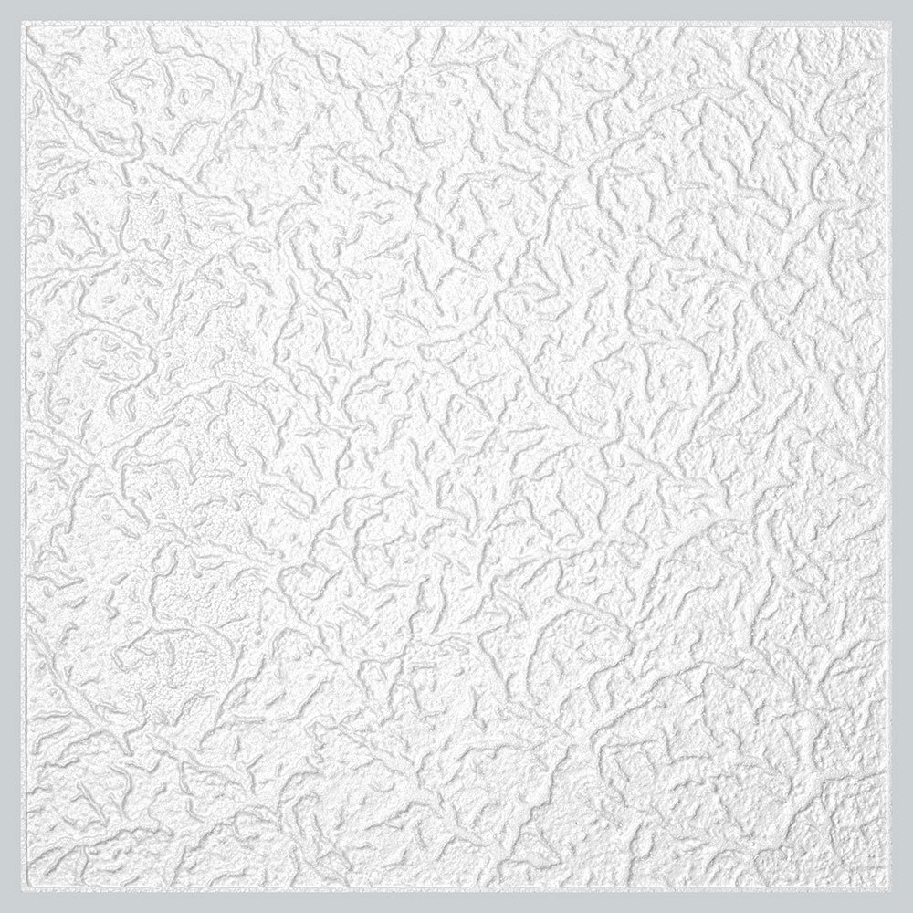 Klijuojamos lubų plokštės HOMESTAR D82, spl. balta, 50x50cm., 2m2