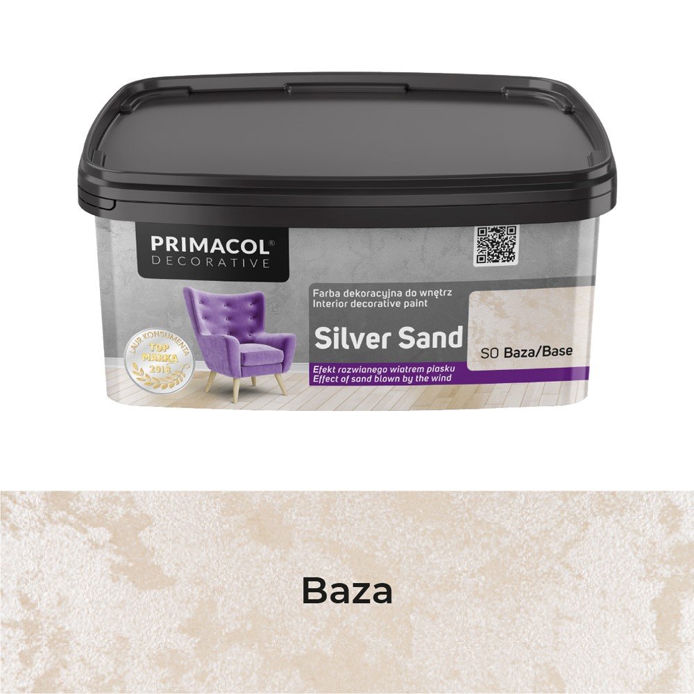 Struktūriniai dažai PRIMACOL Silver Sand, 1 l, (S0) Bazė