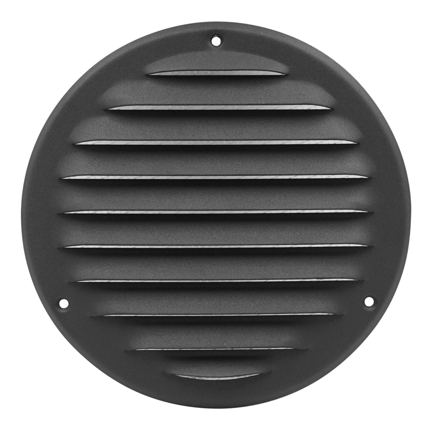 Ventiliacinės grotelės EUROPLAST MR125A, d125 mm, antracito sp., metalinės