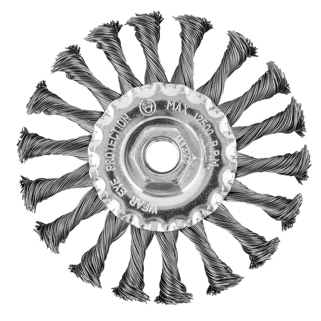 Apvalus vielinis šepetys GRAPHITE, 115 mm,57T432