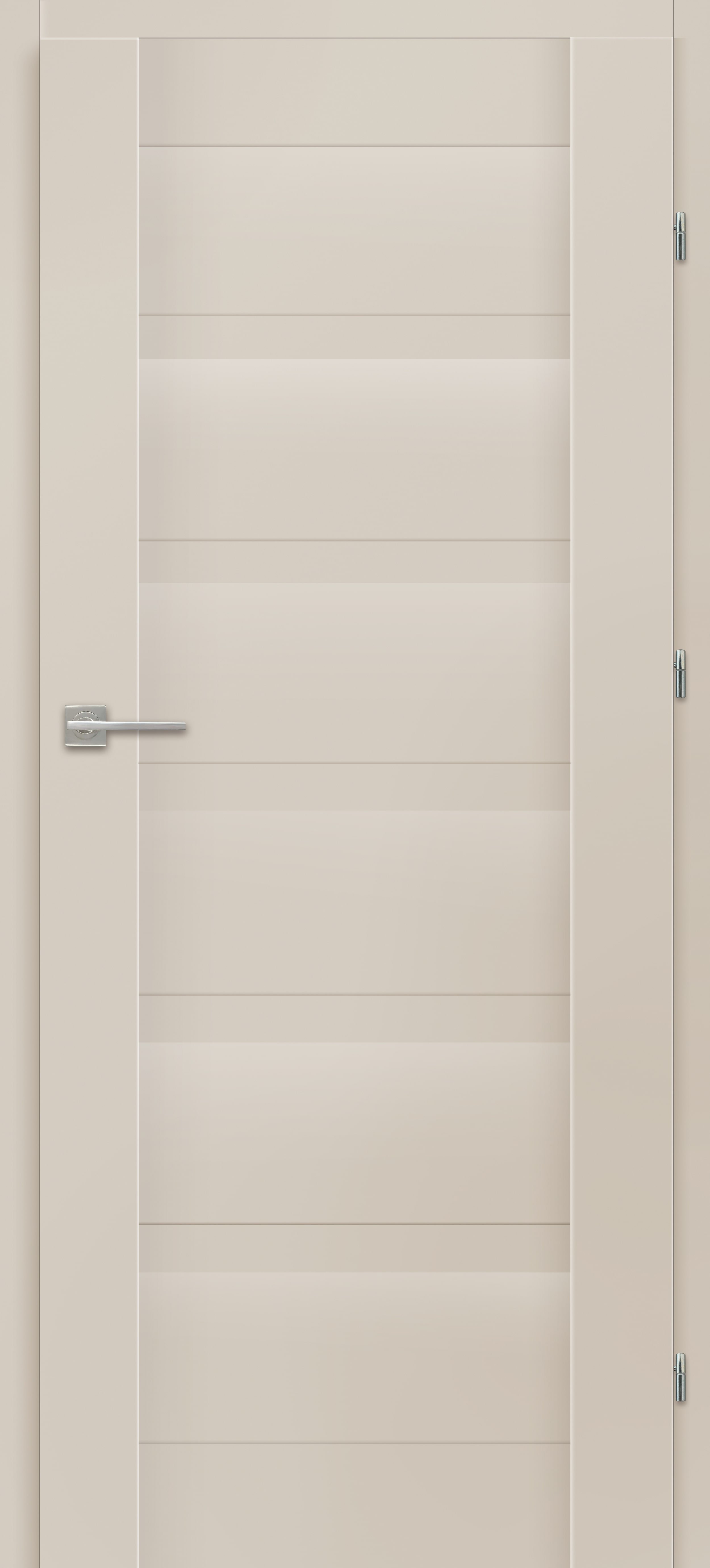 Laminuotos vidaus durys su užlaida VOSTER Etna 70, dešininės, spl. Cashmere, 2030x744x40 mm