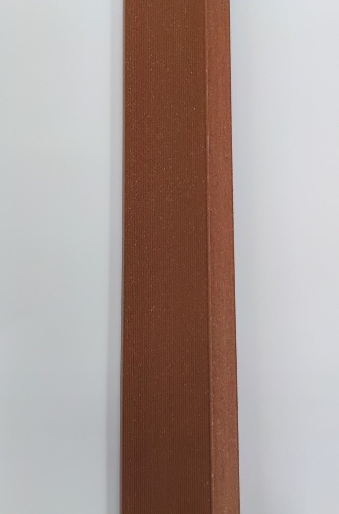 Medienos ir plastiko kompozito kampas apdailai GAMRAT, WPC, šviesiai rudas, 35x60x3000mm
