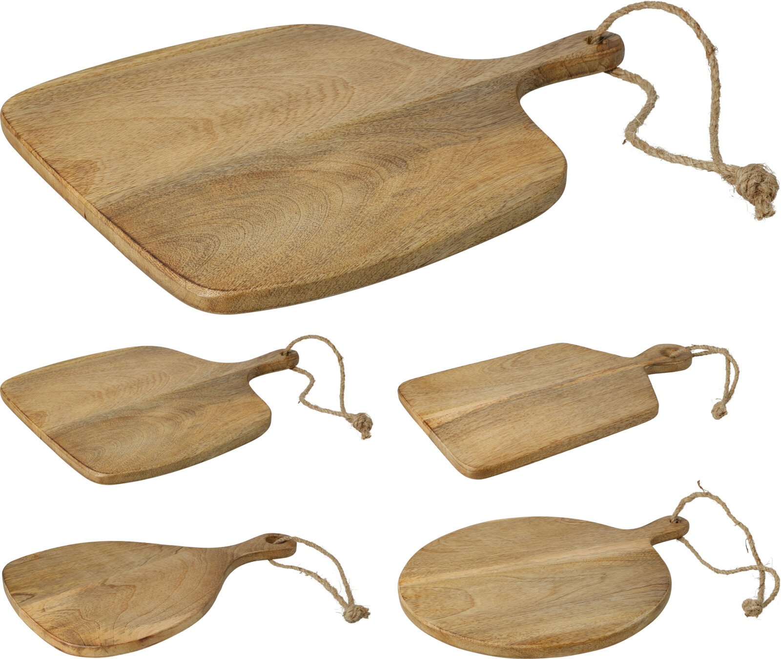 Padėklai, 40 x 9,5 x 1,5 cm., 4 formos