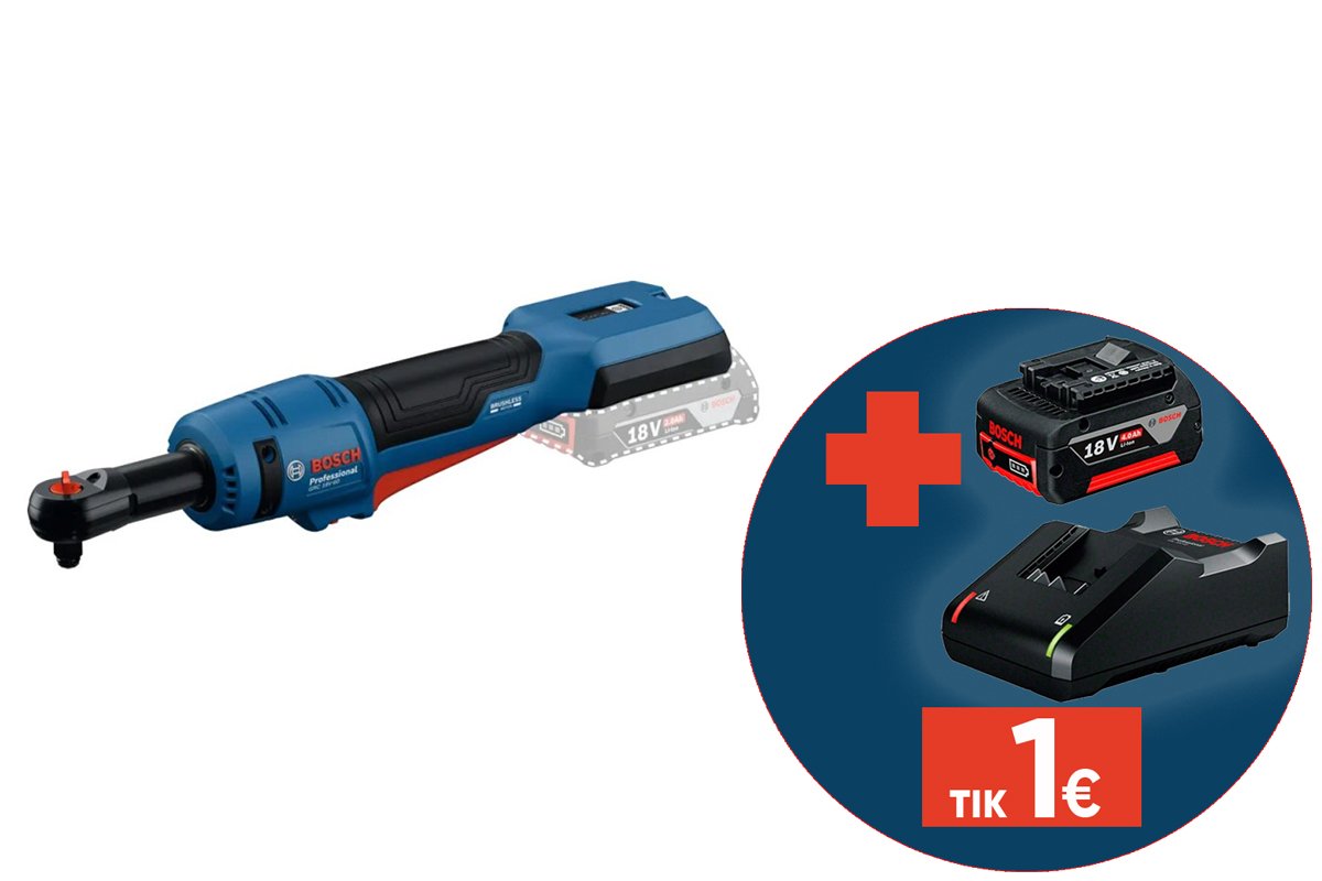 Akumuliatorinė terkšlė BOSCH Professional GRC 18V-60 SOLO, 18 V, be akumuliatoriaus ir kroviklio, 06019N8000