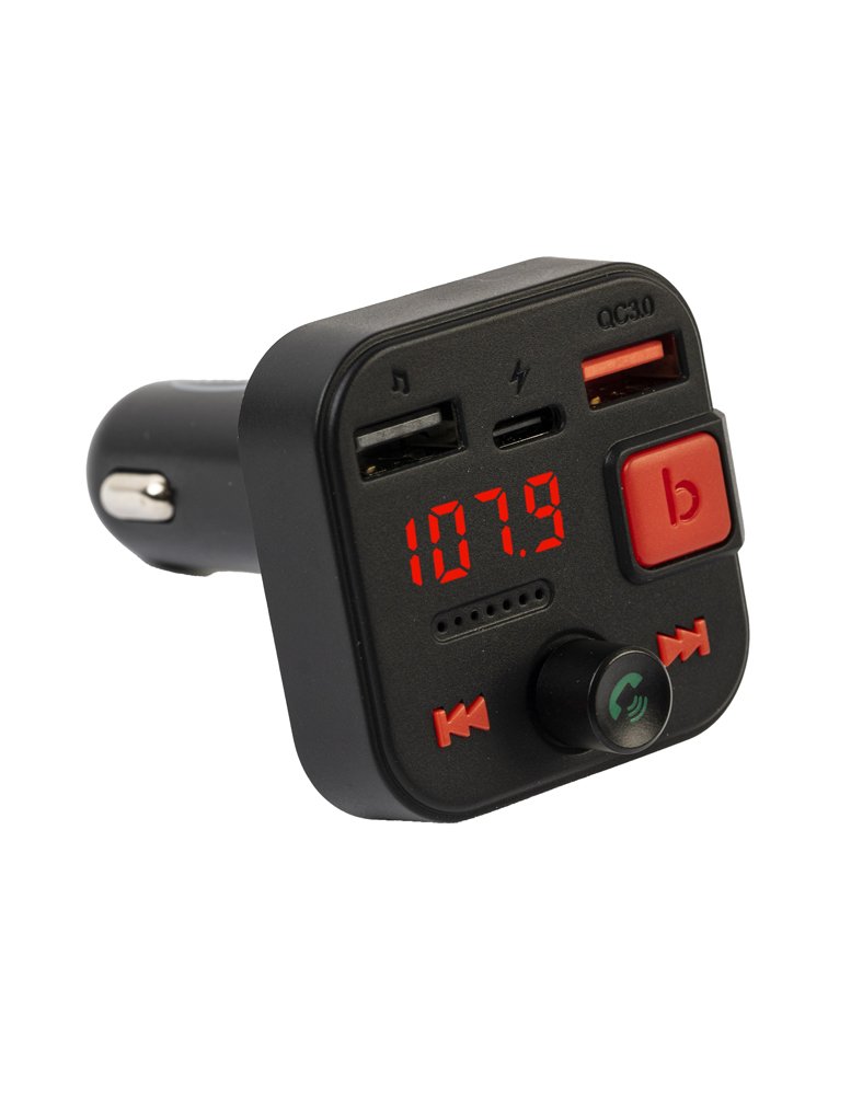 FM bangų moduliatorius KENNER Ft-625 Bt, 1 x USB A, 1 x USB C, 18 W, Bluetooth