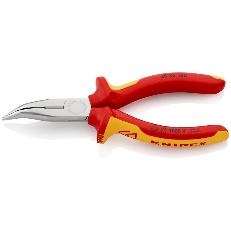 Replės prailgintomis lenktomis žiaunomis elektrikams KNIPEX, 2526