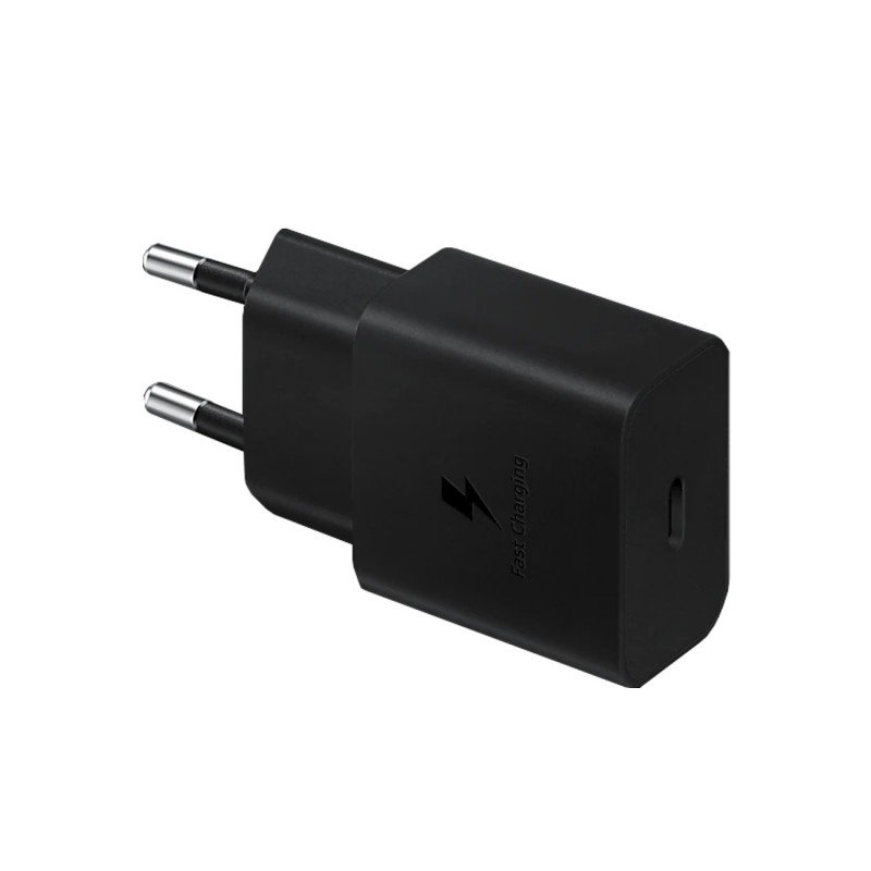 Telefono įkroviklis SAMSUNG, 15W, Type-C maitinimo adapteris, be kabelio, juodos sp., EP-T1510NBEGEU