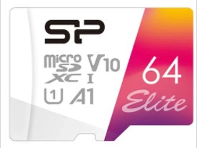 Atminties kortelė Micro SD SILICON POWER Elite, talpa 64GB, 10 kl., įrašymo greitis iki 100MB/s