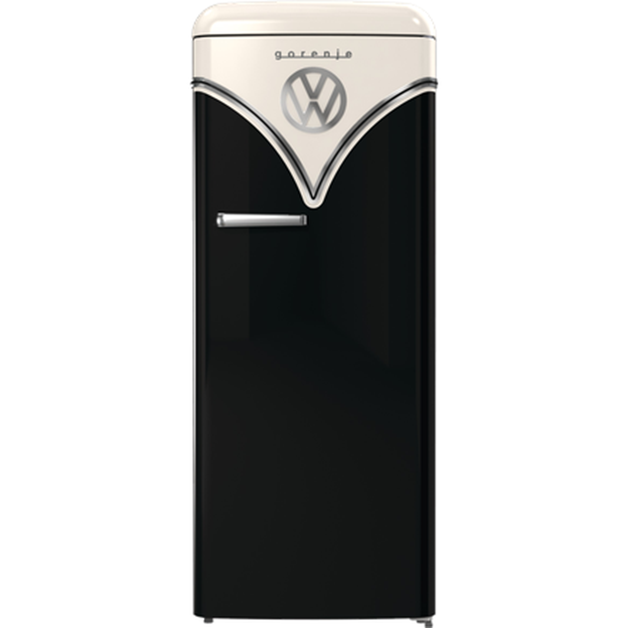 Šaldytuvas šaldiklis viršuje GORENJE Retro OBRB615DBK