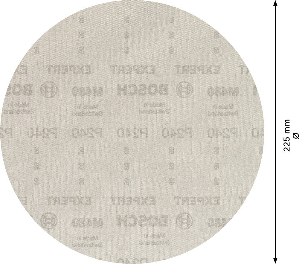 Šlifavimo tinklelis BOSCH, M 480, 225 mm, G240, 25 vnt.