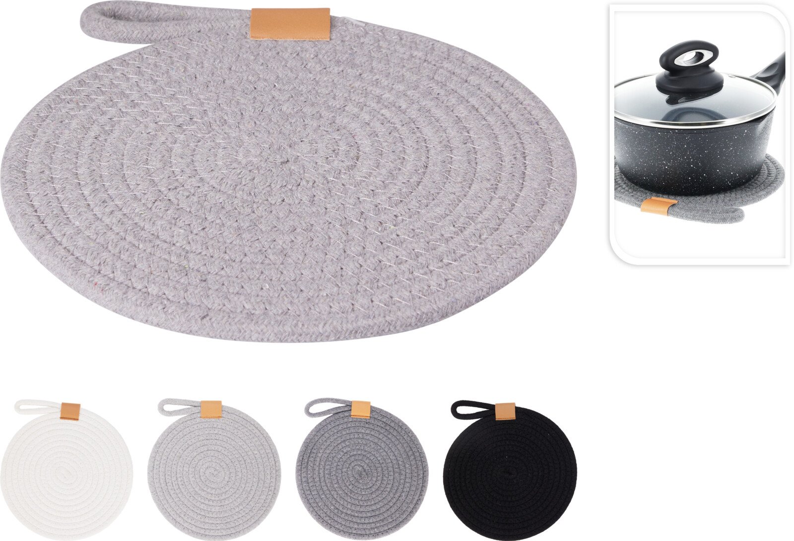 Padėkliukas puodams, 20 cm, 4 skirtingų sp.