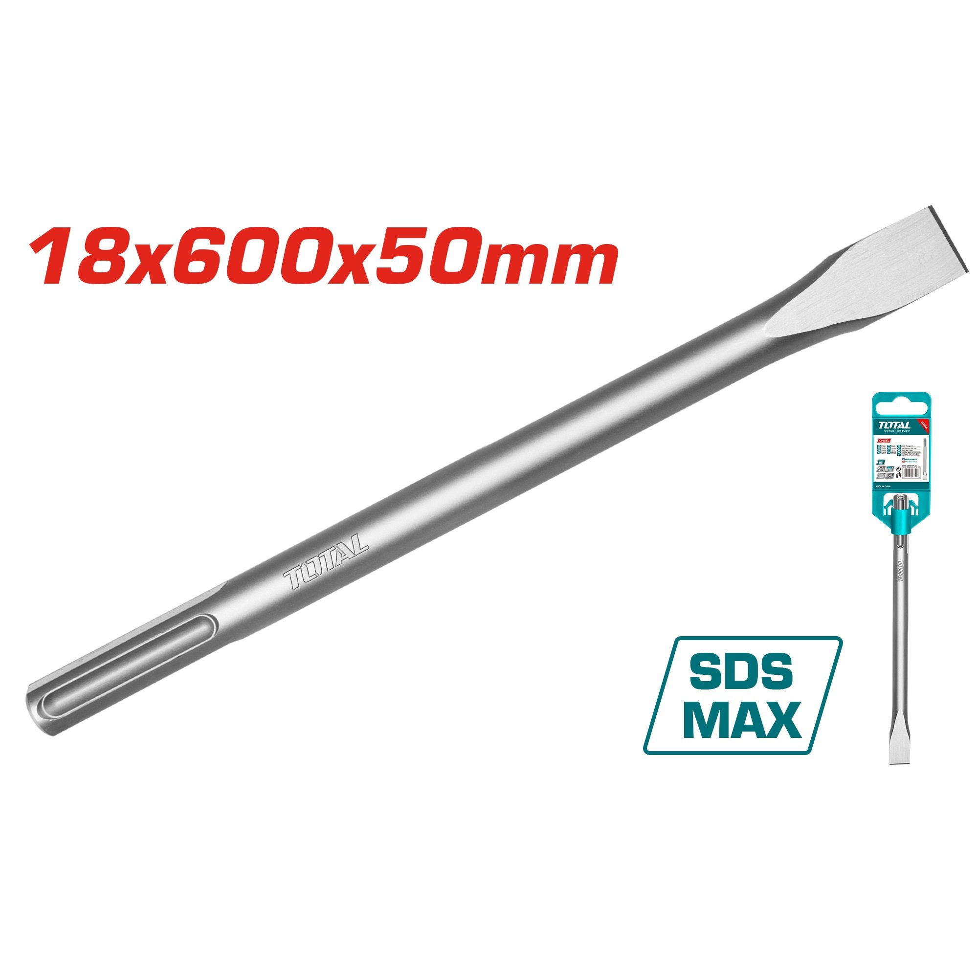 Kaltas SDS max TOTAL, plokščias, 18x600x50 mm TAC15221832
