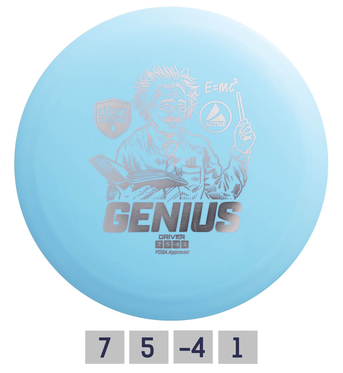 Diskgolfo diskas DISCMANIA GENIUS Fairway Driver, light blue