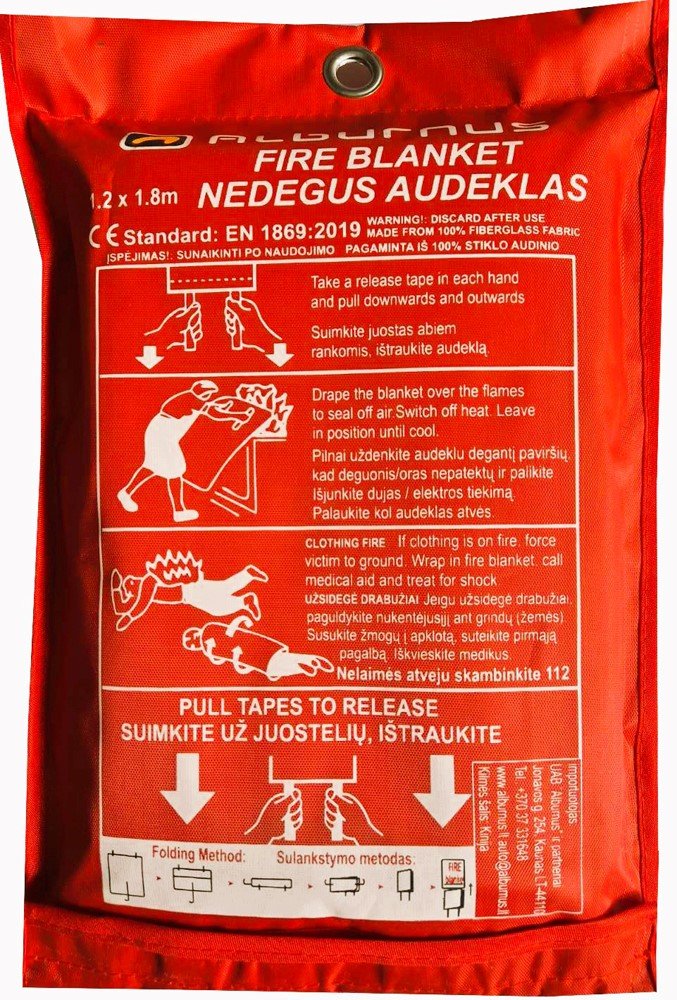 Nedegus audeklas ALBURNUS, 120 x 180 cm