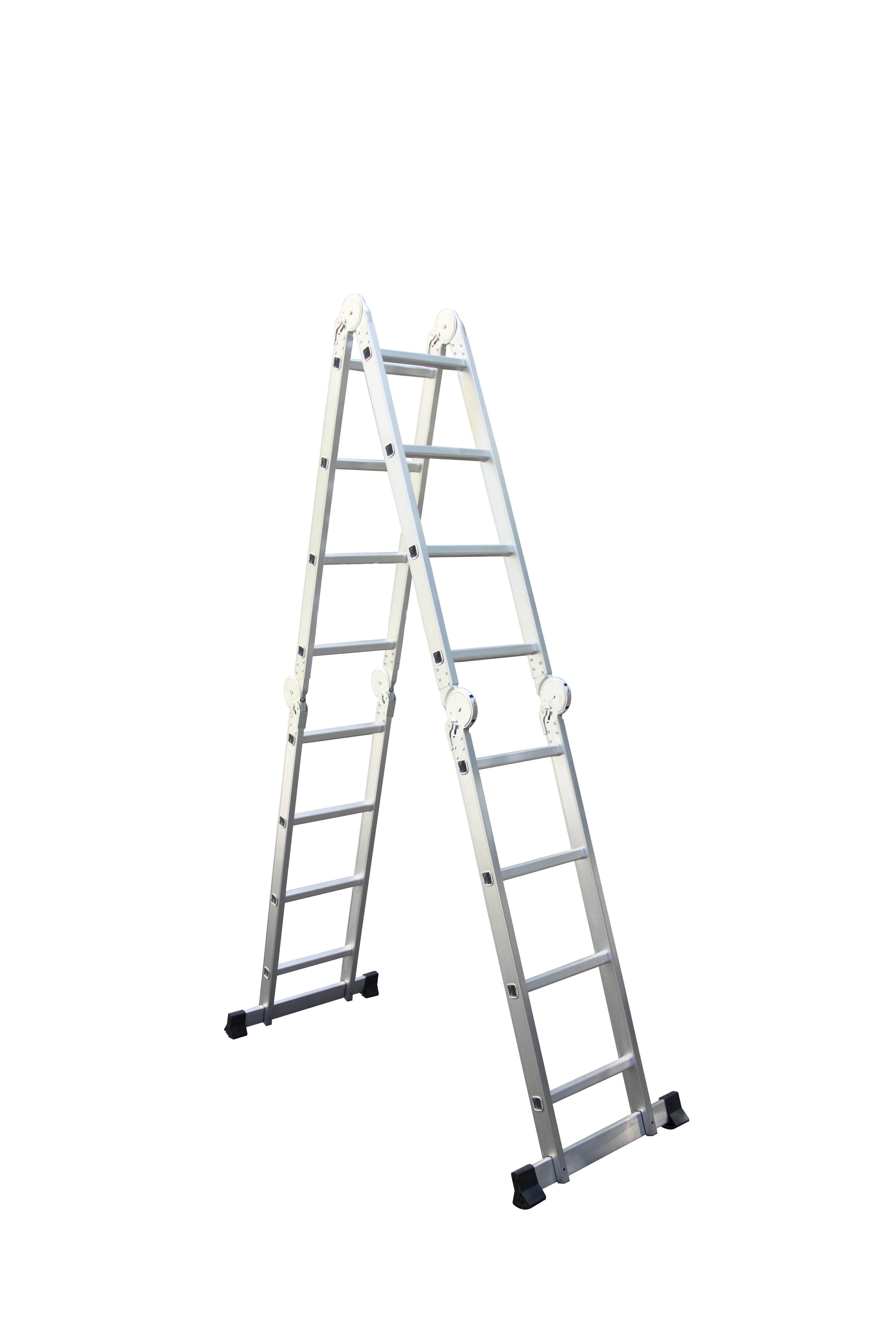 Kopėčios HERVIN EQUIPMENT, aliuminės, daugiafunkcės, 4x4 pakopų, 2240-4610 mm, AM0216A