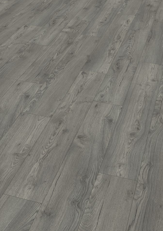 Laminuota grindų danga EGGER PL1028, 1292 x 193 x 12 mm, 1,496 m2/dėž., AC4/32 klasė, V4, spl. pilkas "Avery"ąžuolas, H1028