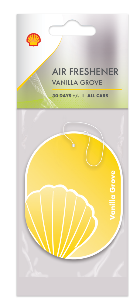 Automobilių oro gaiviklis SHELL, Air Freshener vanilla grove, pakabinamas