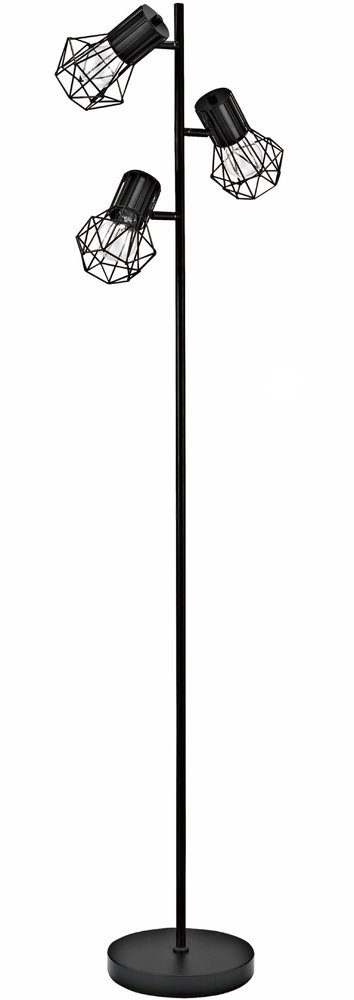 Toršeras G.LUX Gh-3005 Wire Black, 3xE27 (kompl. be lempučių), aukštis 150 cm, juodos sp.