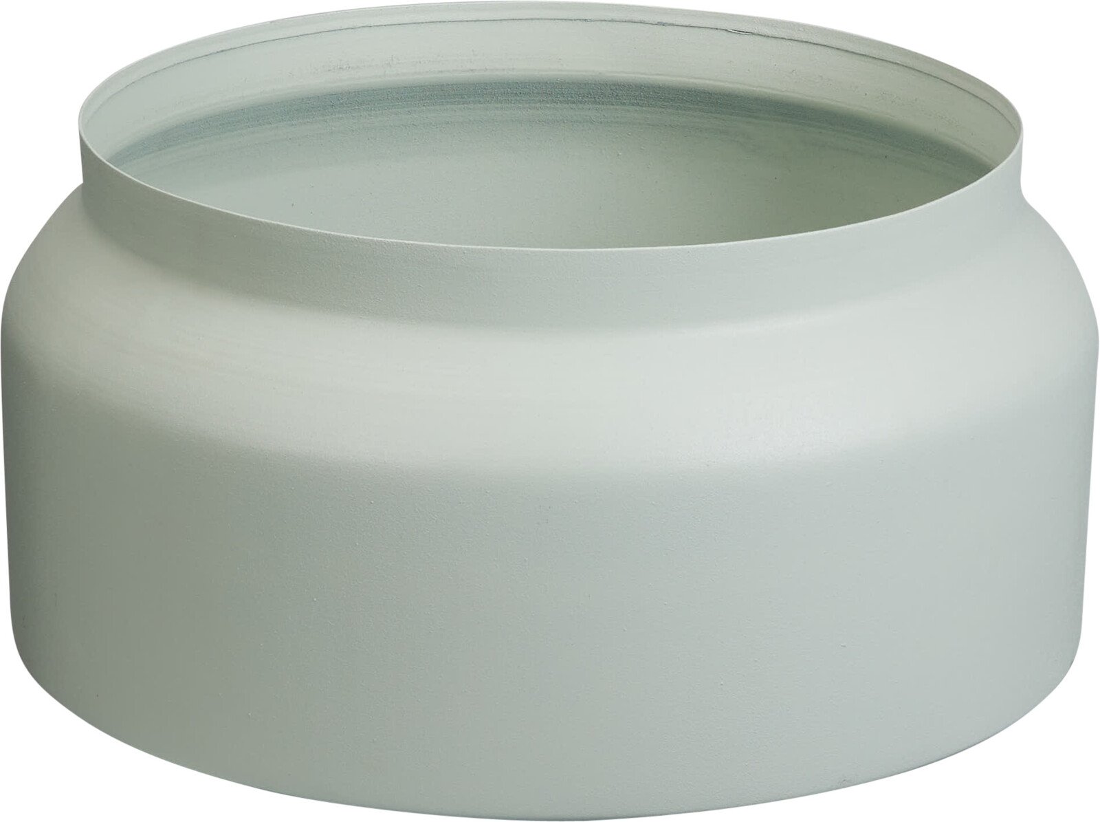 Lauko vazonas Puodynė, metalinis, baltos sp., 33 x 33 x 28 cm.