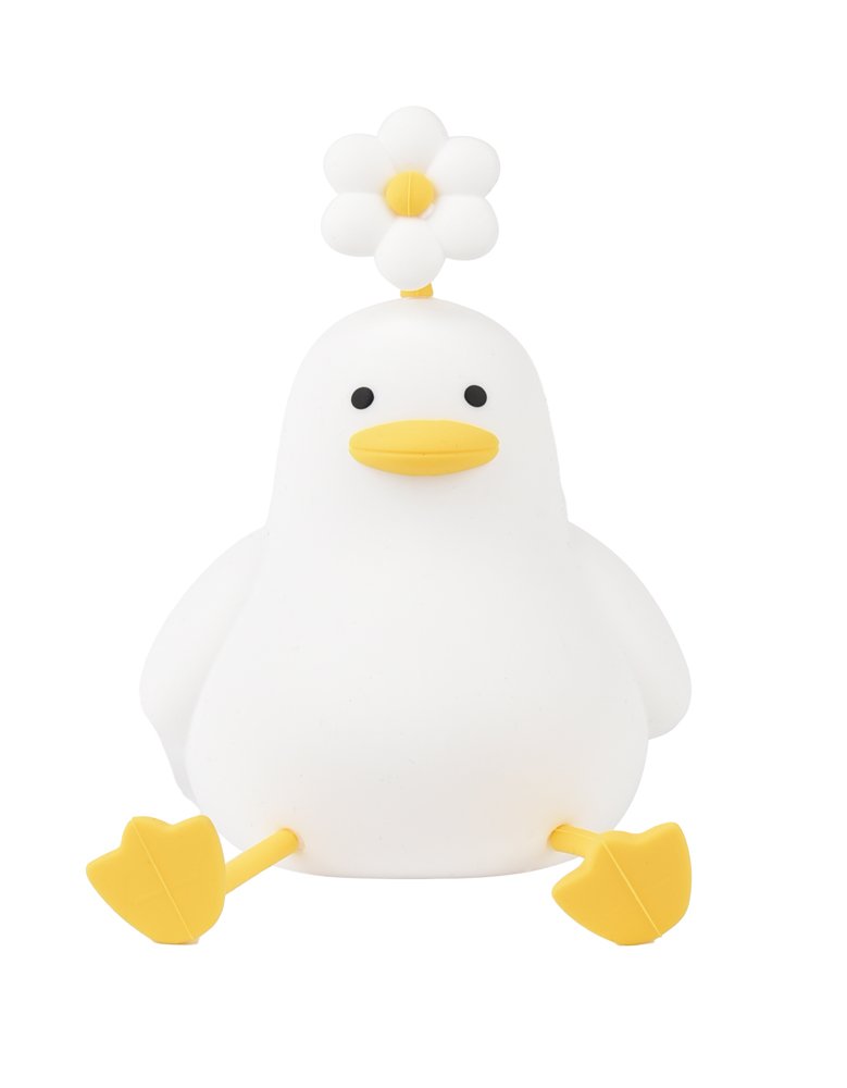 Naktinis šviestuvas EMILY Viščiukas, įkraunama baterija USB-C laidu, 1200 mAh, silikoninis