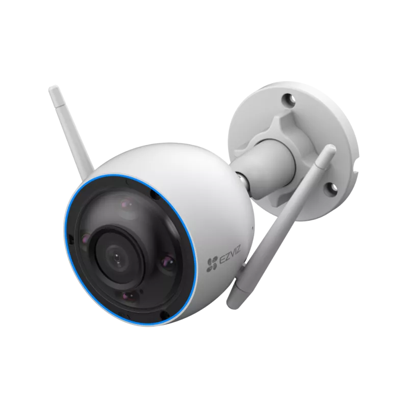Išmanioji lauko kamera EZVIZ Cs-H3, objektyvas 2.8 mm, raiška 5MP (2880x1620), Wi-Fi, SD lustas, IP67, baltos sp.
