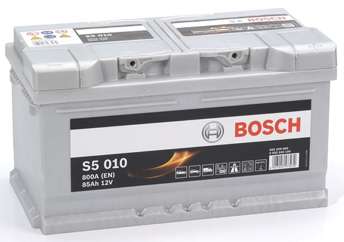 Akumuliatorius BOSCH S5 Silver, 12 V, 85 Ah, 800 A, 315 x 175 x 175 mm, starterinis, rūgštinis