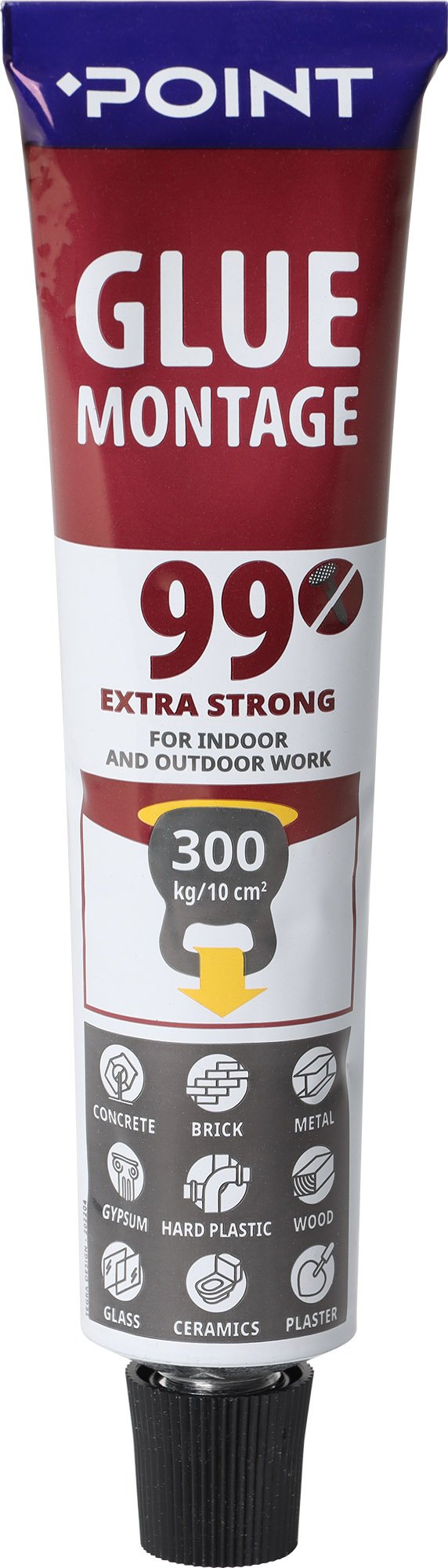 Montažiniai klijai POINT 99, ypač stiprūs, 80 ml