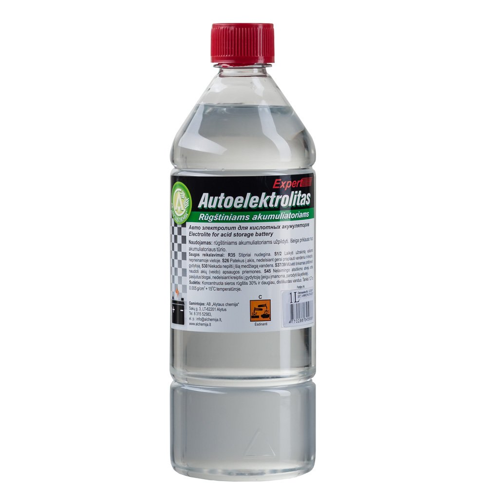 Elektrolitas EXPERT, rūgštiniams akumuliatoriams, 1L