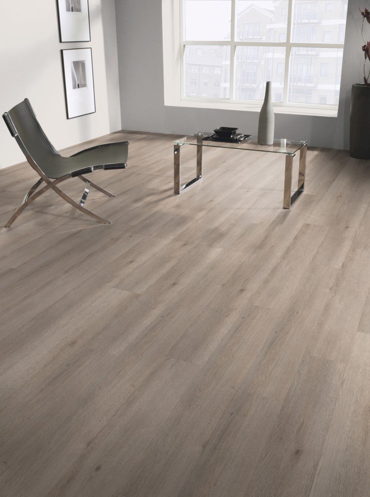 Laminuota grindų danga KAINDL Standard 12.0 K2412, 1383 x 193 x 12 mm, AC4/32 klasė, 1,602 m2/dėž., spl. ąžuolas "Arosa Laudo"