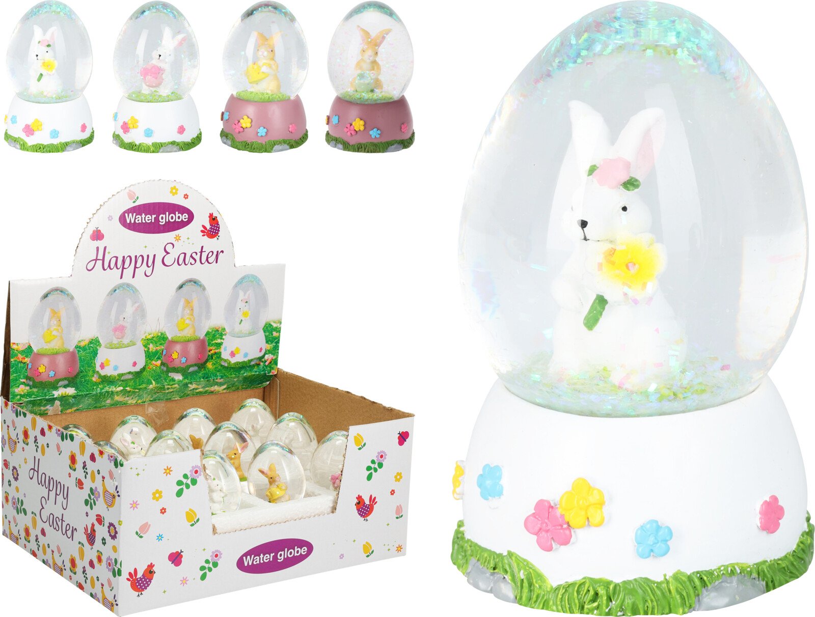 Velykinė dekoracija Vandens burbulas, 4,5 x 7,5 cm, 4 skirtingi dizainai