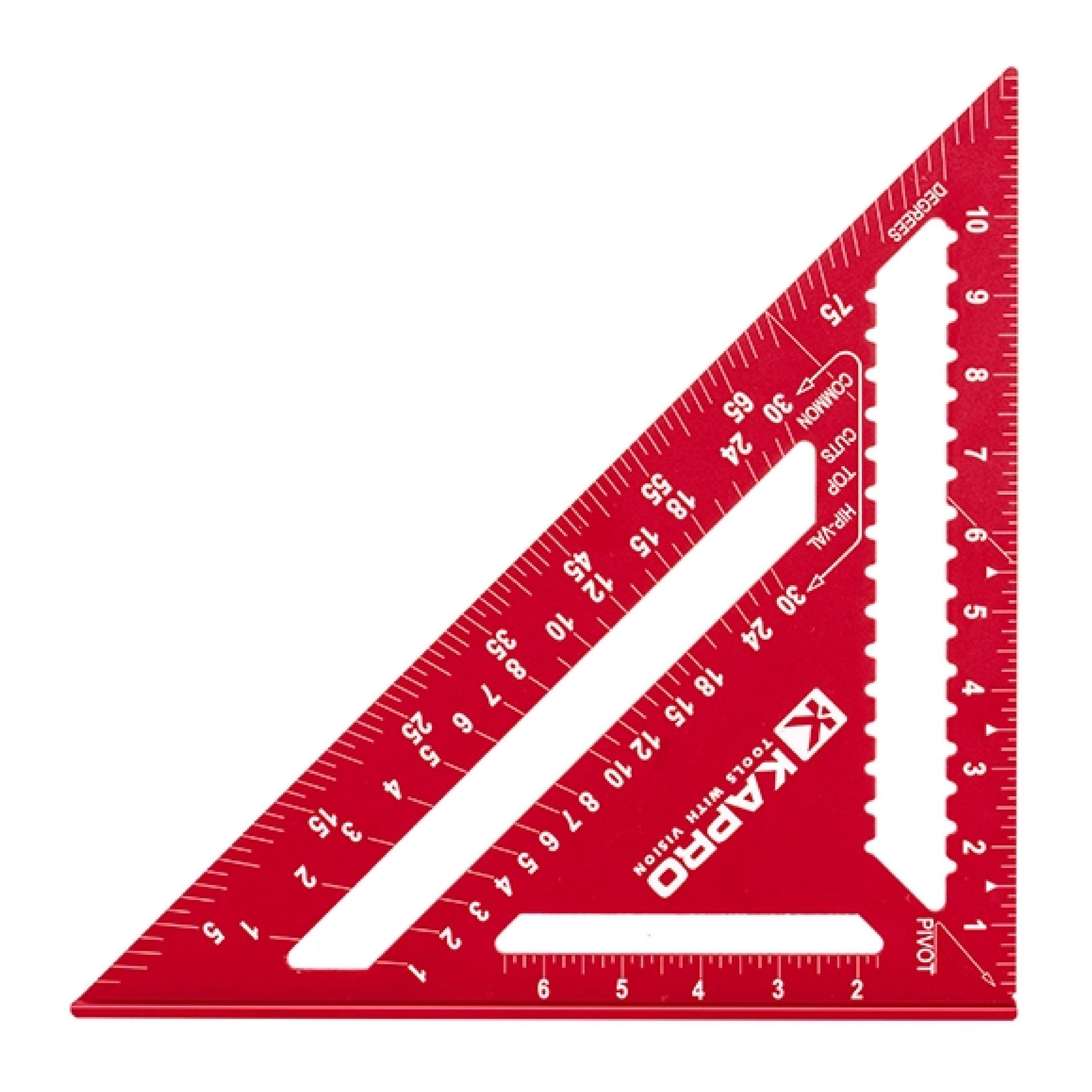Aliuminis dailidės trikampis KAPRO 446, 180 mm KAPRO 446, 180 mm