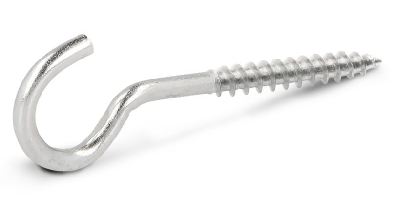 Įsukamas kablys į medį, 6,6 x 80 mm, 4 vnt.