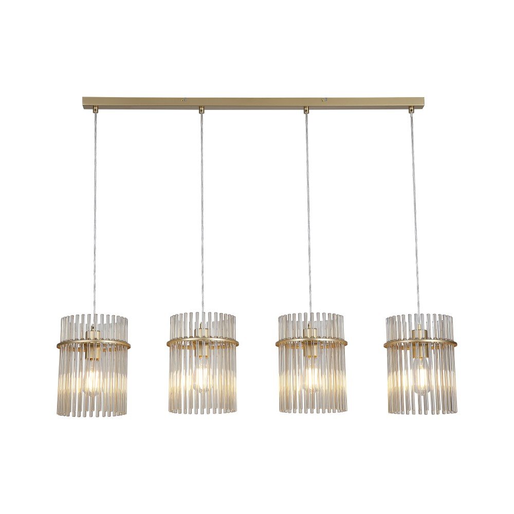 Pakabinamas šviestuvas SEARCHLIGHT Swizzle, E27, 4 x 60W, 230V, 1110 x 200 x 300 mm, maksimalus aukštis 1200 mm, 55620-4CP