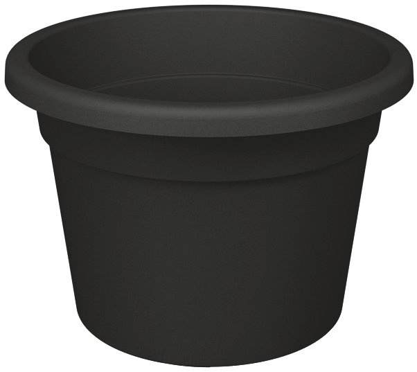 Plastikinis vazonas PREMIUM, antracito sp., 21,9 x 15,7 cm.