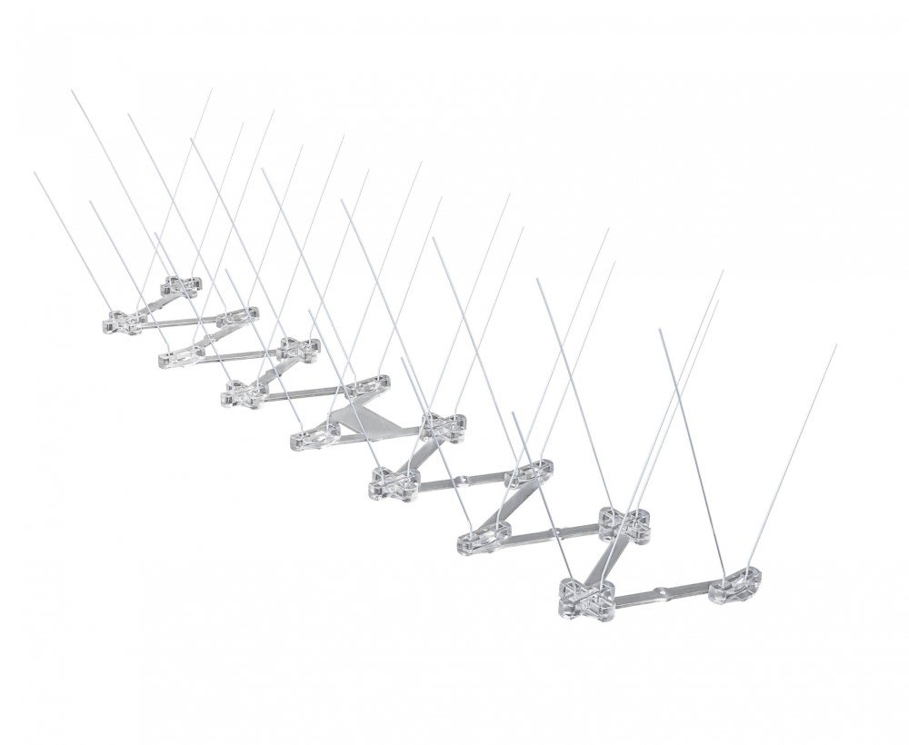 Spygliuota apsauga nuo paukščių, apsaugo kraigą, karnyzus, kaminus nuo paukščių.