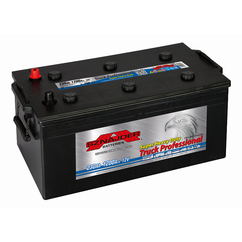 Akumuliatorius  SZNAJDER TRUCK PRO / PROFESSIONAL 12 V, 230 Ah, 1200 A, EN