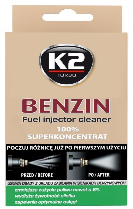 Automobilinis valiklis K2 Benzin, purkštukų ir kuro sistemai, 50 ml