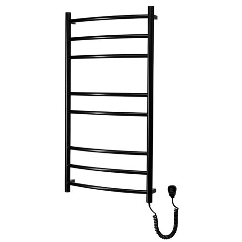 Elektrinis rankšluosčių džiovintuvas-kopetėlės WELLMER Classic, nerūd.pl., 1000-8, 1000 x 530 mm, kairinis, 125W, juoda sp., 15912ELKJ