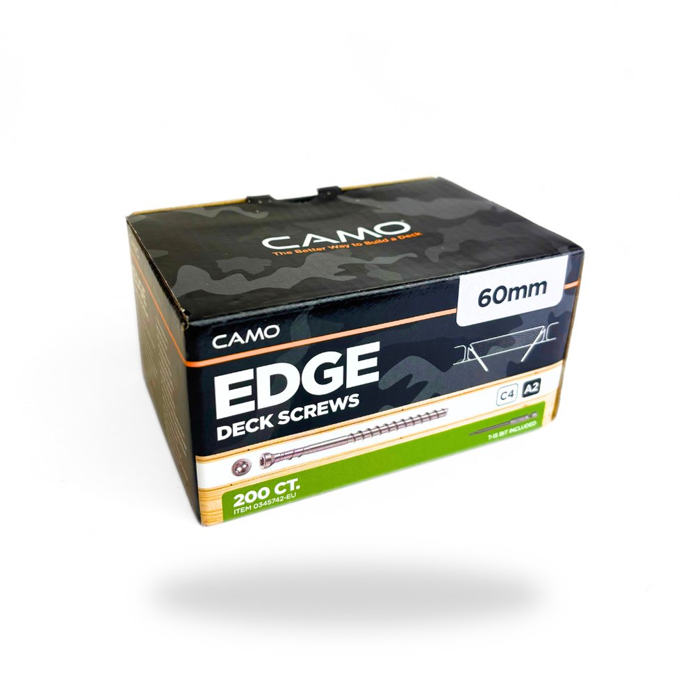 Terasiniai medsraigčiai CAMO, A2, 4,2 x 60 mm, nerūdijančio plieno, 200 vnt., TORX