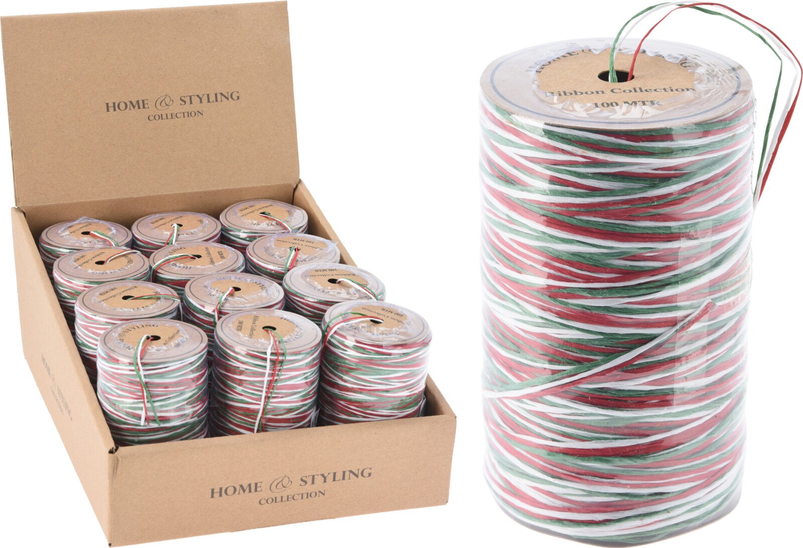 Virvutė, popierinė, įvariaspalvė, 100 m