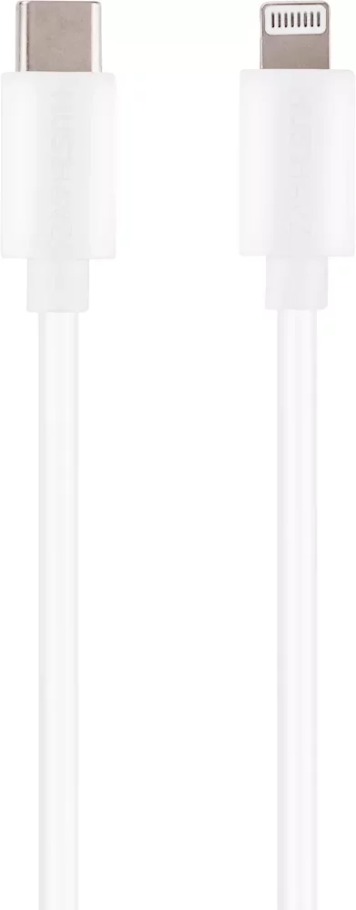 Įkrovimo laidas MUSTHAVZ Easy to Go, USB-C į Lightning laidas, 1 m, baltos sp., MHESCAB605WHT
