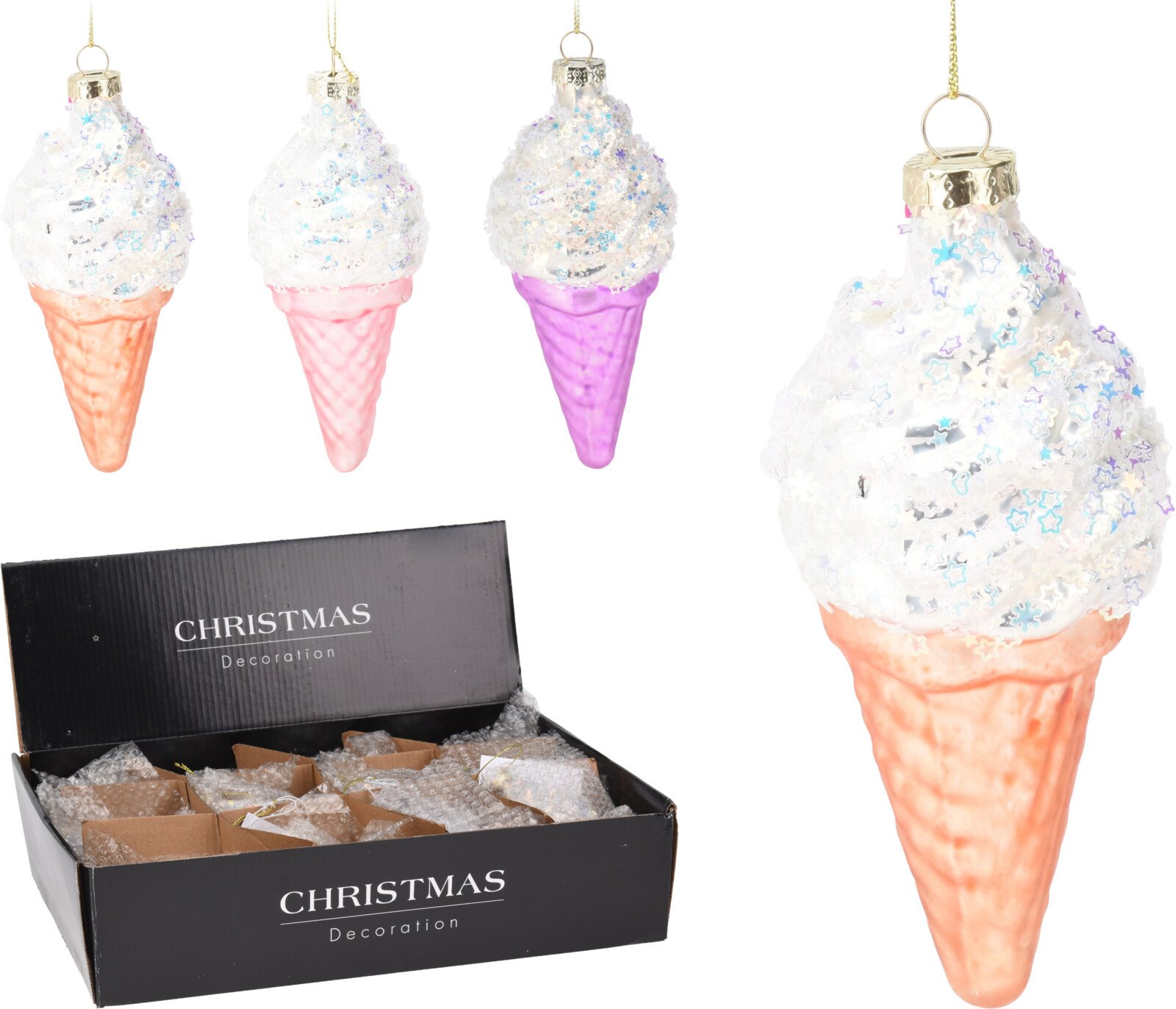 Eglutės žaisliukas Ledai, 3 skirtingos sp., 6 x 6 x 13 cm