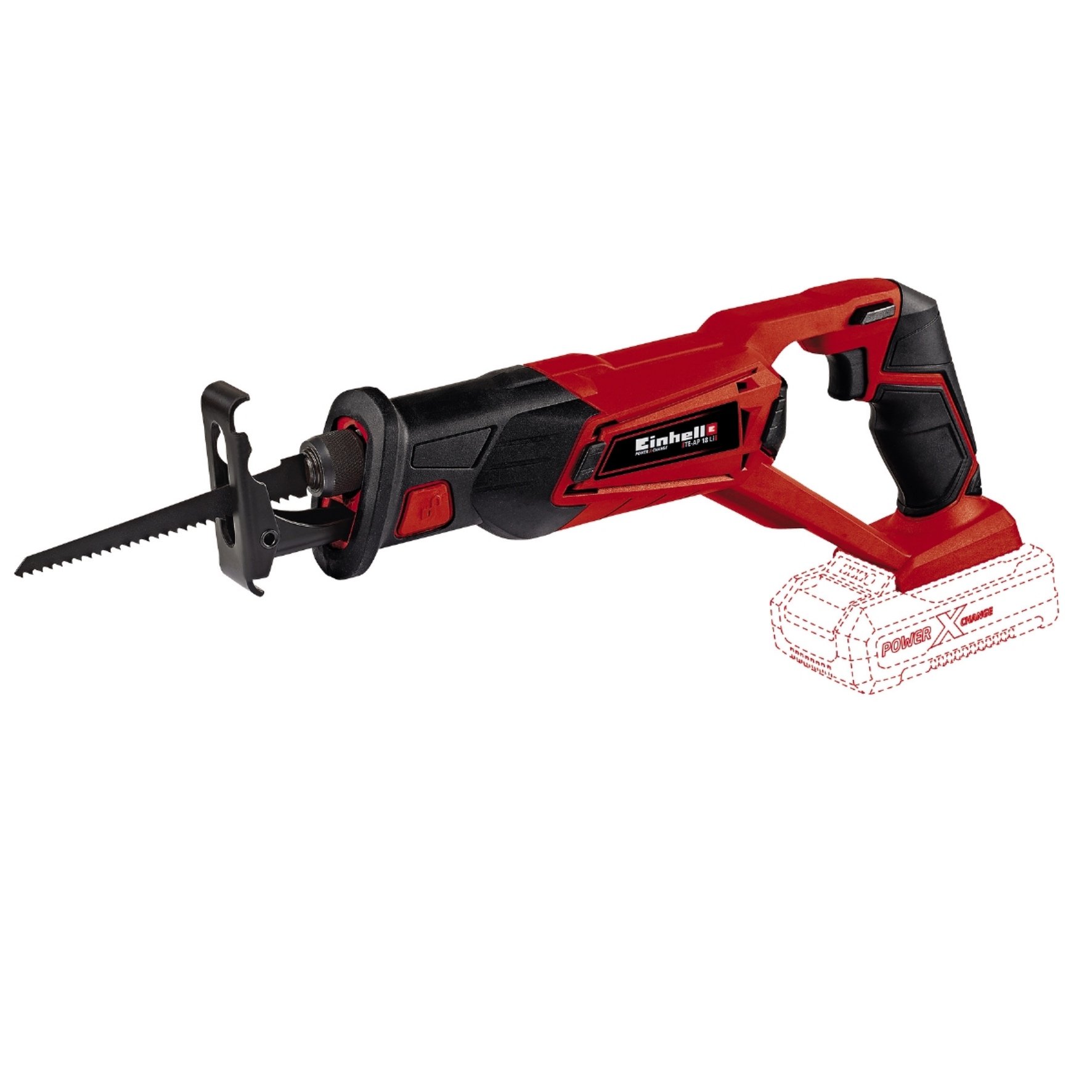 Akumuliatorinis tiesinis pjūklas EINHELL TE-AP 18, 18 V, Li-ion, be akumuliatoriaus