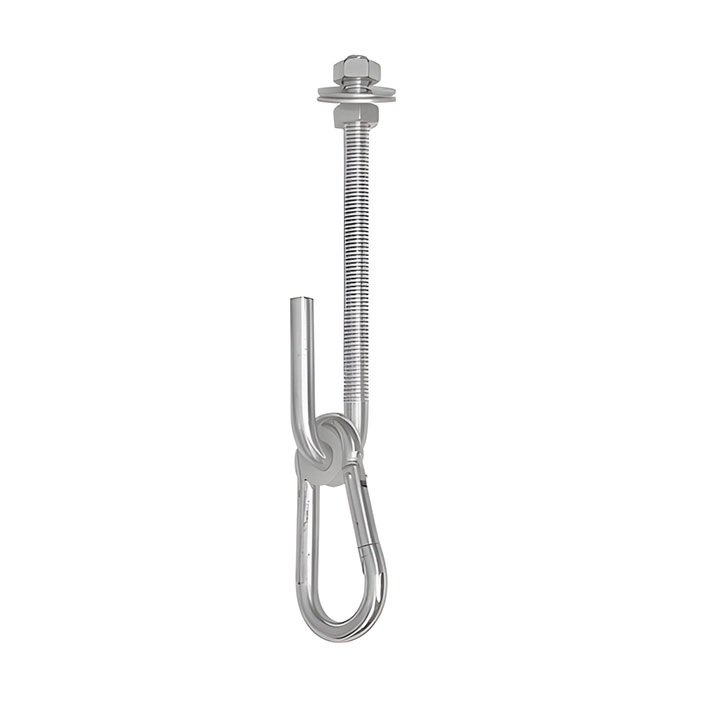 Sūpynių kilpa DOMAX, MHB 130, spl. balta, d-12 mm, 130 mm, 8852