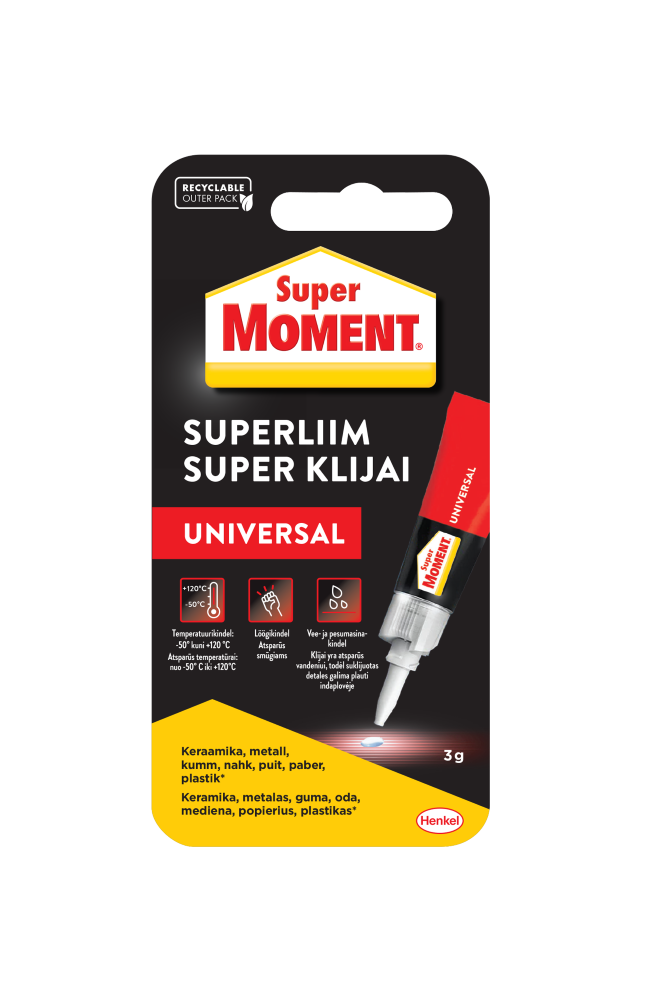 Universalūs klijai Super MOMENT, 3 g