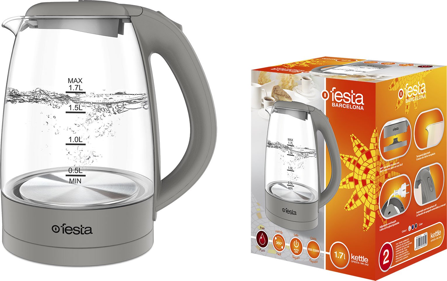 Elektrinis virdulys OFESTA WK 242 Purity, 1,7, 2200 W