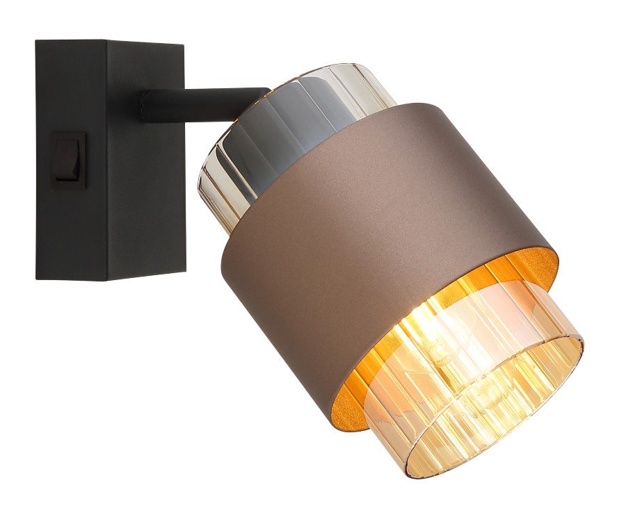 Kryptinis šviestuvas GLOBO Milley, E27, 1 x 40W, 230V, matinės bronzos spalvos, 100 x 170 x 125 mm, 15560-1C