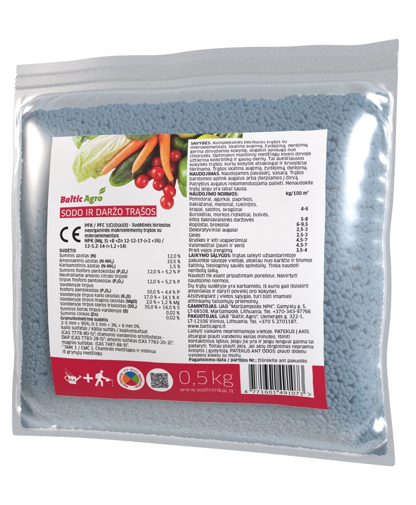 Trąšos sodui, daržui, 500 g